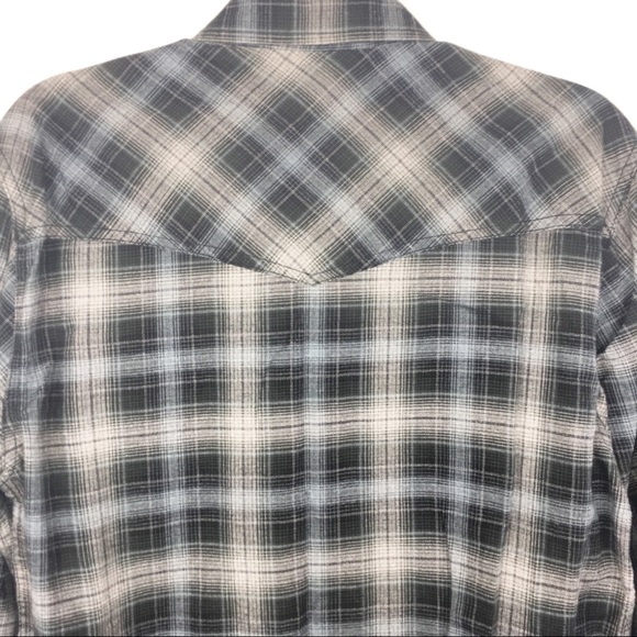 NWT Outdoor Life Western Pearl Snap Plaid - Picture 6 of 8